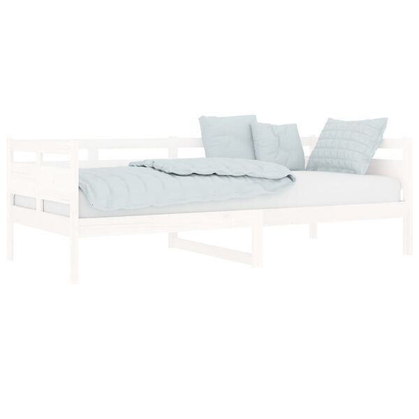 vidaXL daybed 90x200 cm massivt fyrretr&aelig; hvid