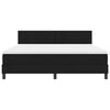 vidaXL Box spring seng med madras Sort 180 x 200 cm Stof