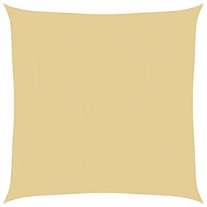 vidaXL solsejl 2x2 m 100 % polyesterstof sandfarvet