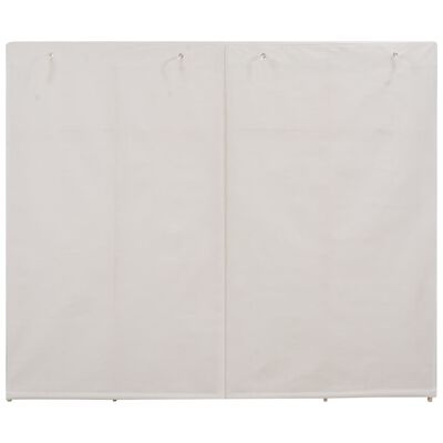 vidaXL klædeskab 200 x 40 x 170 cm stof hvid