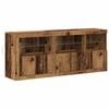 vidaXL LED Sideboard Gammelt tr&aelig; 162 x 37 x 67 cm Konstrueret tr&aelig;