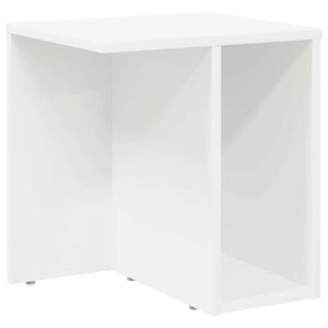 vidaXL Endebord Hvid 37 x 32 x 40 cm Konstrueret tr&aelig;