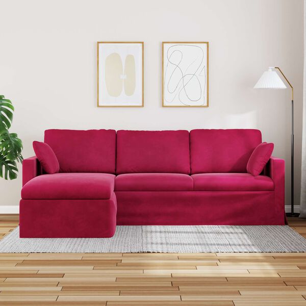 vidaXL Sofa Vinr&oslash;d Samlede dimensioner: 228 x 134 x 80 cm (B x D x H)