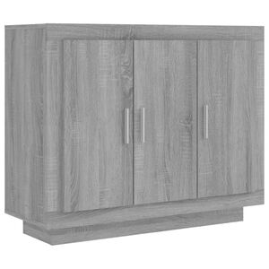 vidaXL sk&aelig;nk 92x35x75 cm konstrueret tr&aelig; gr&aring; sonoma-eg