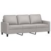 vidaXL 3-personers sofa 180 cm stof lysegr&aring;