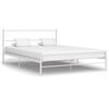 vidaXL sengestel 120 x 200 cm metal hvid