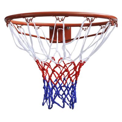 vidaXL basketballkurvesæt med ring og net 45 cm orange
