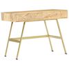 vidaXL skrivebord med skuffer 100x55x75 cm massivt mangotr&aelig;