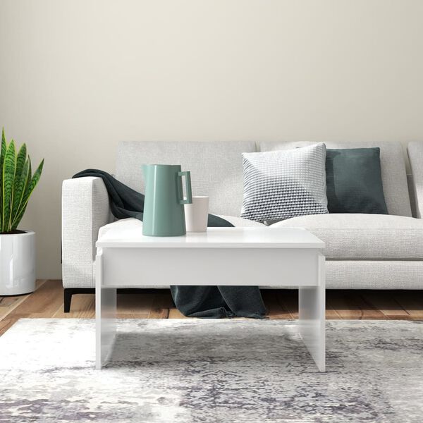 vidaXL sofabord 68x50x38 cm konstrueret træ hvid