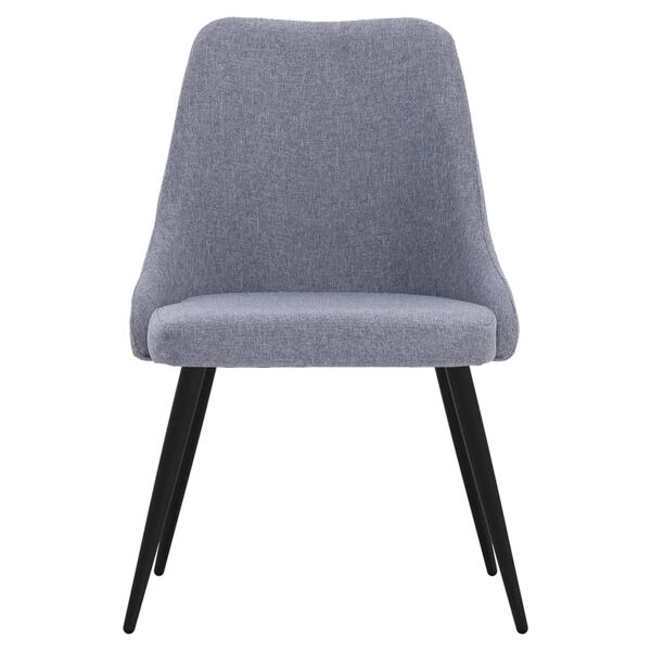 vidaXL spisebordsstole 6 stk. stof lysegr&aring;