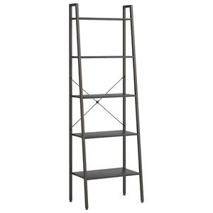 vidaXL stigereol med 5 hylder 56x35x174 cm sort