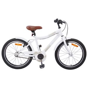 vidaXL B&oslash;rnecykel 18 tommer til 5-7 &aring;r gammel hvid