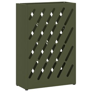 vidaXL Parasolfod Olivengr&oslash;n 28 x 12 x 41 cm St&aring;l