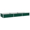 vidaXL H&aelig;vet Havebed Gr&oslash;n 240 x 80 x 24 cm koldvalset st&aring;l