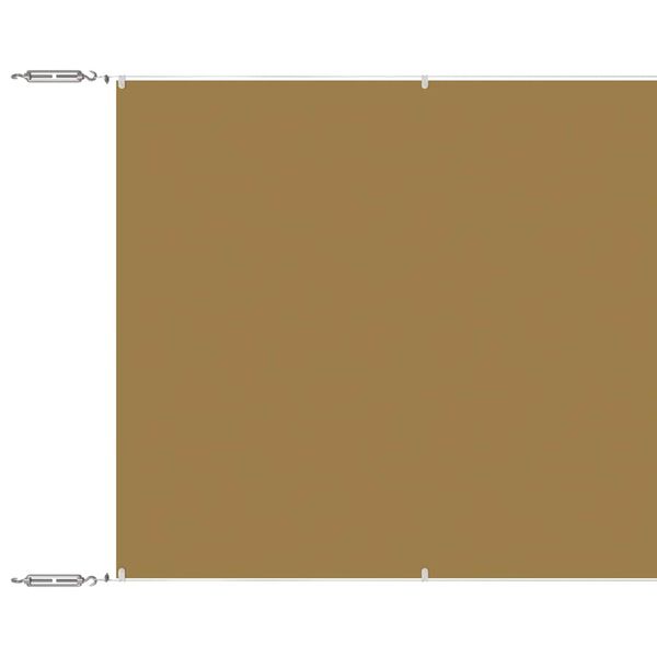 vidaXL lodret markise 60x1000 cm oxfordstof beige