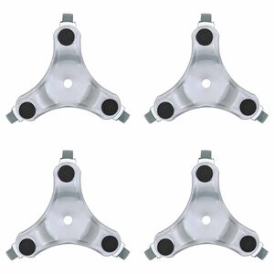 vidaXL m&oslash;belruller 4 stk. 16x14,5x5,5 cm st&aring;l 180 kg