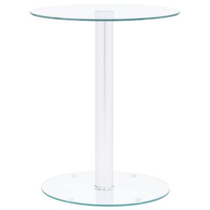 vidaXL sofabord 40 cm h&aelig;rdet glas transparent