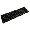vidaXL k&oslash;kkent&aelig;ppe 45x150 cm morgen-design vaskbart velour sort