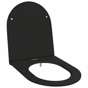 vidaXL Toilet s&aelig;de Sort 47 x 36 x 3,4 cm Duroplast