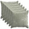 vidaXL Pudebetr&aelig;k 6 stk. HOUTEN Gr&oslash;n 55 x 55 cm Chenille Stof