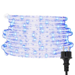 vidaXL Sejllys med reblys Kold Hvid 100 m PVC