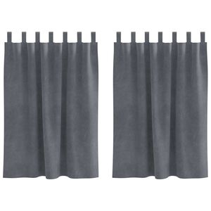 vidaXL Gardiner 2 stk. Lysegr&aring; 140 x 140 cm Fl&oslash;jl