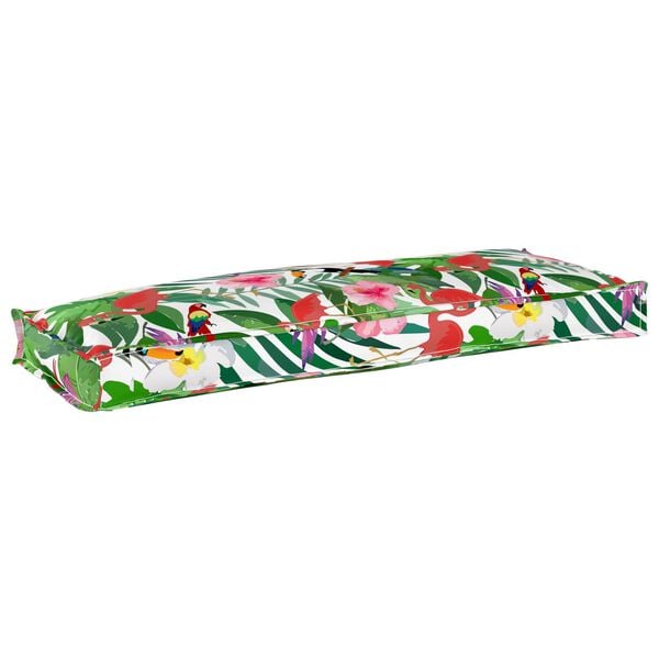 vidaXL Pude Blomstret Flerfarvet 110 x 40 x 8 cm Oxford stof
