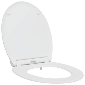 vidaXL Toilet s&aelig;de Hvid 47 x 37,5 x 3,8 cm Duroplast