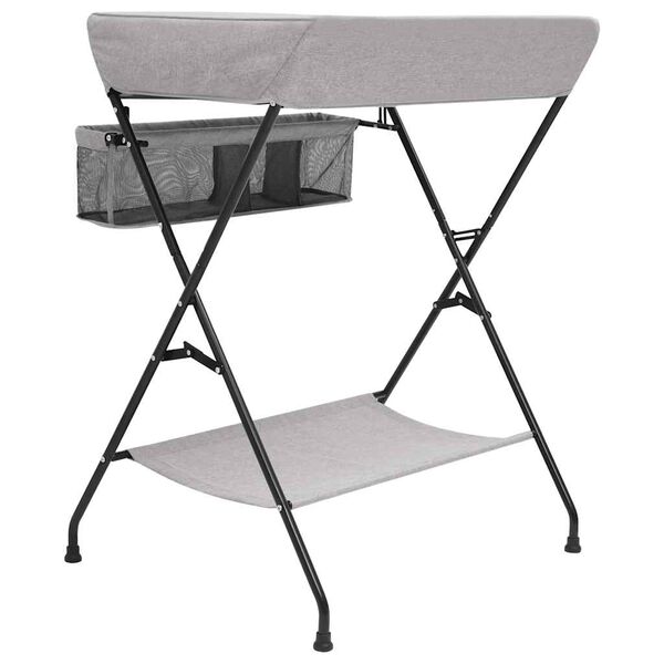 vidaXL puslebord jern lysegrå