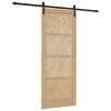 vidaXL Skyded&oslash;r Naturfarvet 86 x 211 cm Massivt fyrretr&aelig;