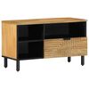 vidaXL tv-bord 80x33x46 cm massivt mangotr&aelig; brun
