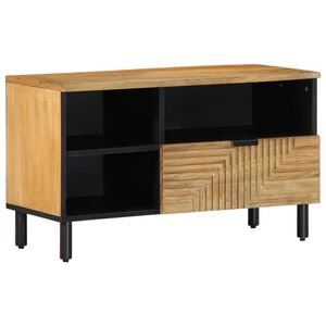vidaXL tv-bord 80x33x46 cm massivt mangotr&aelig; brun