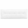 vidaXL Rygpude Hvid 140 x 19 x 50 cm Stof