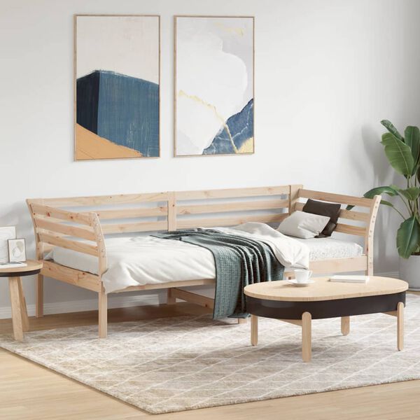 vidaXL daybed uden madras 90x190 cm massivt fyrretr&aelig;