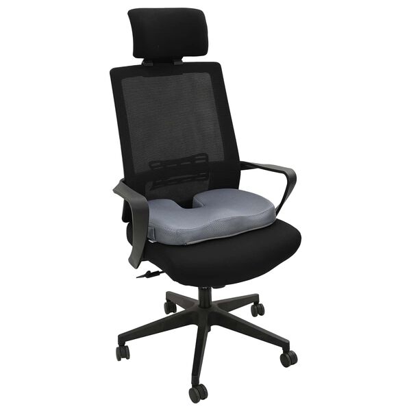 vidaXL S&aelig;dehynde Enfarvet Gr&aring; 47 x 37 x 8 cm Memory Skum