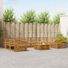 vidaXL Sofas&aelig;t 10 pcs Naturfarvet Massivt Akacietr&aelig;