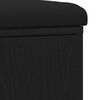vidaXL Opbevaringsbænk Sort eg 102 x 32 x 50 cm Konstrueret træ