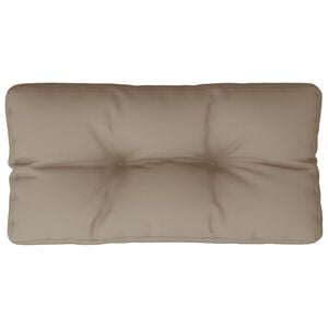 vidaXL pallehynde 80x40x12 cm stof gr&aring;brun