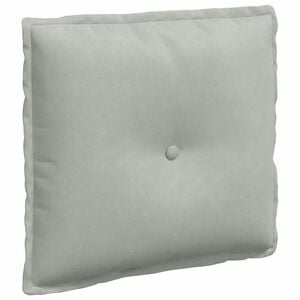 vidaXL Rygpude Lysegr&aring; 50 x 45 cm Velourstof