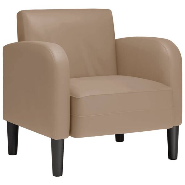 vidaXL sofastol med arml&aelig;n 54 cm kunstl&aelig;der cappuccino