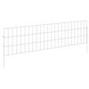 vidaXL Havehegn med p&aelig;le 48 pcs 115 x 30 cm Mesh Galvaniseret st&aring;l