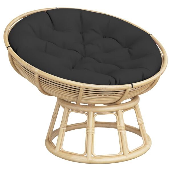 vidaXL rund hynde &Oslash;100x11 cm oxfordstof sort