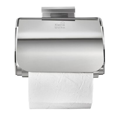 Kleine Wolke toiletrulleholder med låg Meo sølvfarvet