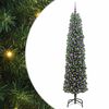 vidaXL Kunstigt juletr&aelig; med stativ Gr&oslash;n 210 cm PVC og St&aring;l og Plastik