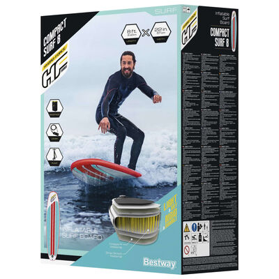 Bestway Hydro-Force oppusteligt paddleboard Compact Surf 8 243x57x7 cm