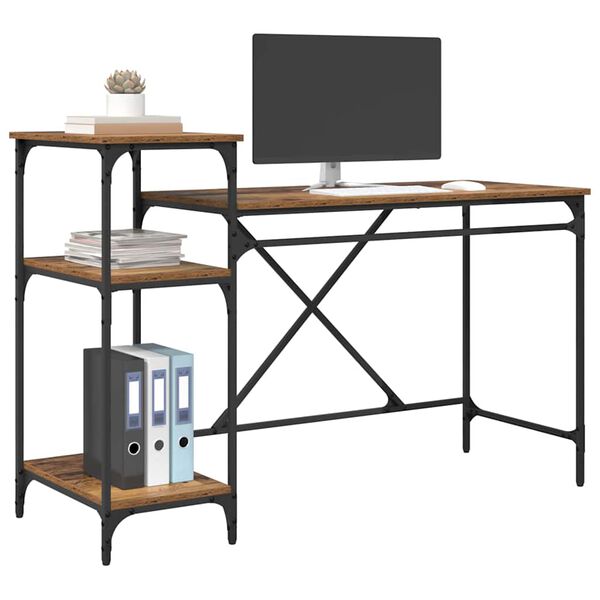 vidaXL Bord Gammelt tr&aelig; 135 x 50 x 90 cm Konstrueret tr&aelig;