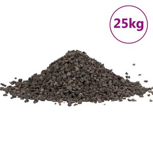 vidaXL basaltgrus 25 kg 5-8 mm sort