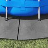 vidaXL poolunderlag &Oslash;244 cm polyester-geotekstil lysegr&aring;