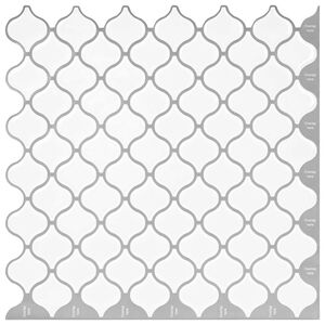 vidaXL Lanturn Flise 10 stk. Hvid 27 x 27 cm Polyurethan og PET