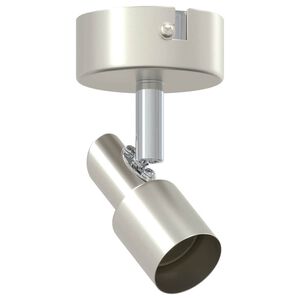 vidaXL Loftsspot med spotlights Nikkel 8 x 8 x 10,5 cm St&aring;l